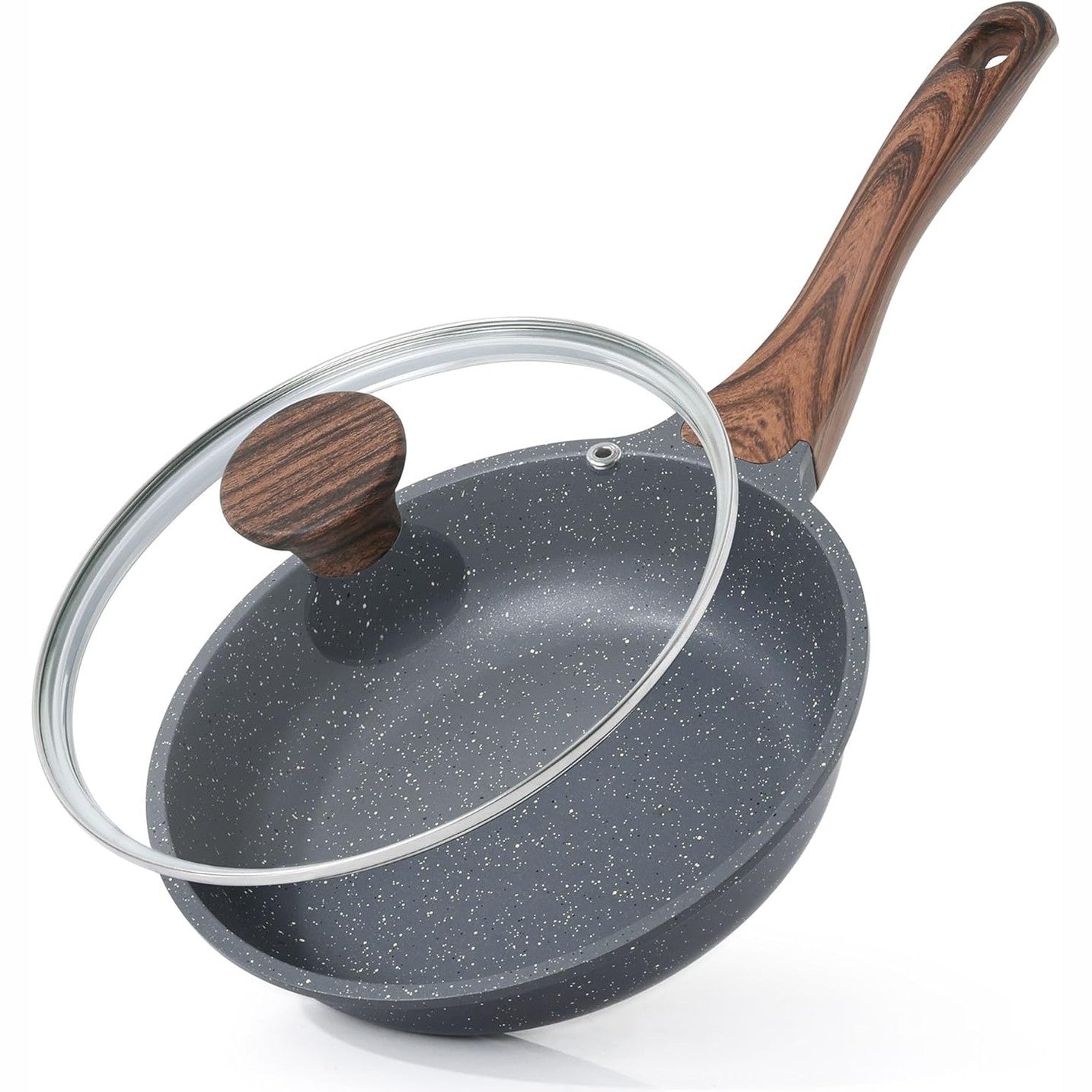 222595 - TIGAN SENSARTE 24 CM ME KAPAK, SHTRESË GRANITI JO-NGJITËSE, I SIGURT PËR LAVASTOVILJE