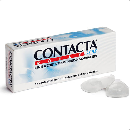 312199 - CONTACTA Lente Ditore 15, Lente Kontakti Ditore për Miopi, Dioptri -2.25, Pako me 15 Lente të Përdorshme
