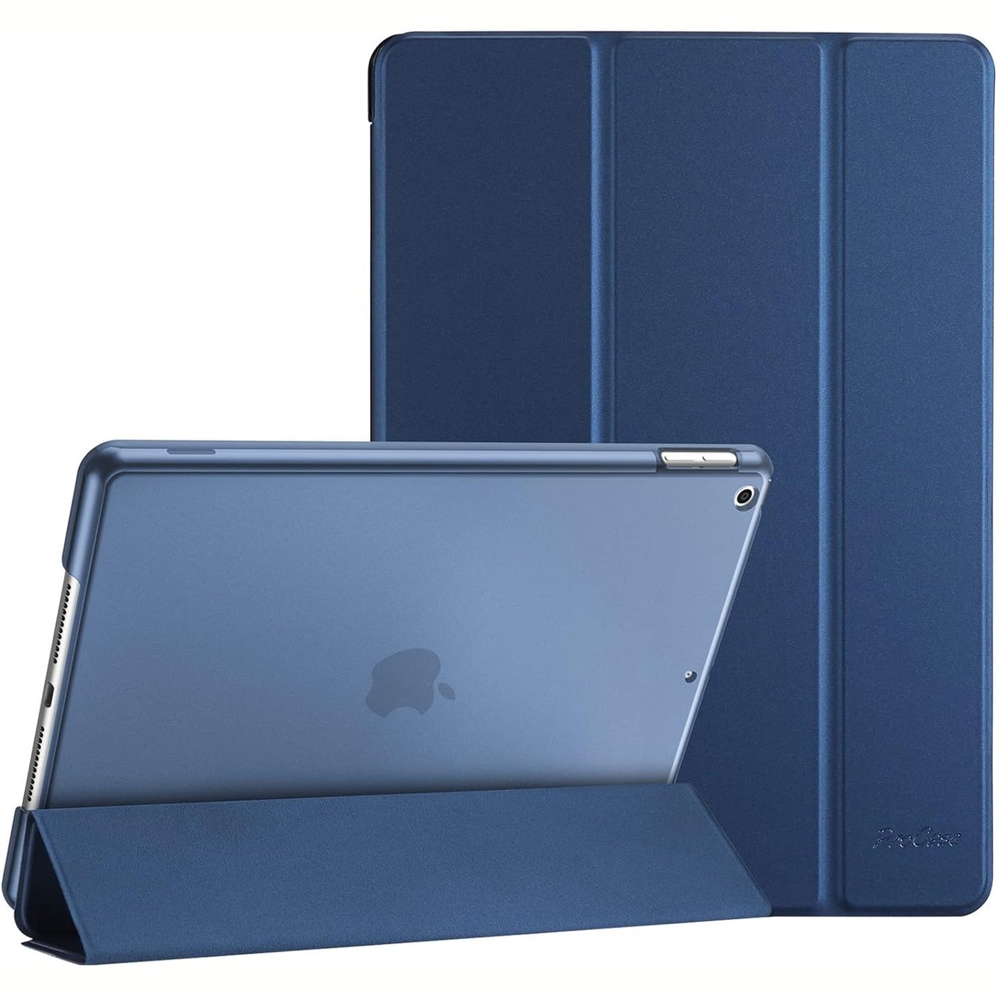 267196 - PROCASE Mbrojtëse për iPad 10.2 inç, Gjenerata e 9-të/8-të/7-të, mbulesë mbrojtëse e fortë, blu e errët