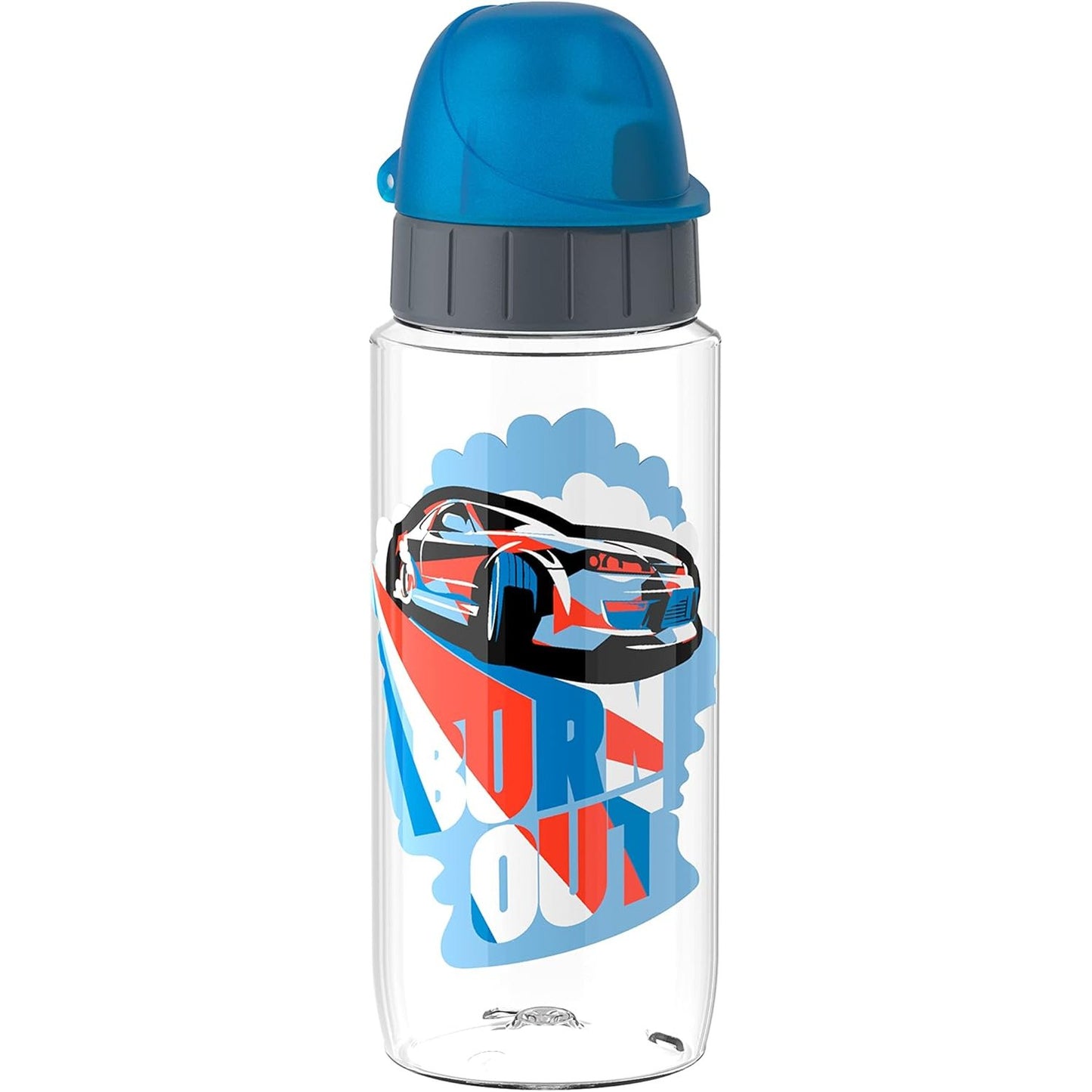 205656 - EMSA N30332 Shishe Uji për Fëmijë nga Tritan, Kapacitet 0.5L, 100% e Sigurtë dhe Jotoksike, e Papërshkueshme nga Rrjedhjet, Grykë e Zgjuar për Pirje, Dizajn Racer