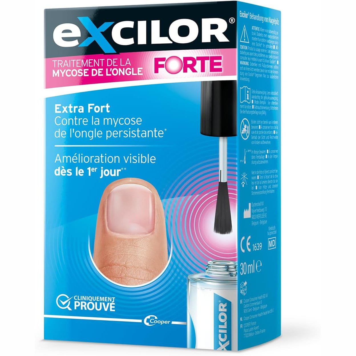 317360 - EXCILOR - Forte - Trajtim për kërpudhat e thonjve - Aplikim i lehtë me furçë - Nuk kërkohet limë - I provuar klinikisht - 30 ml