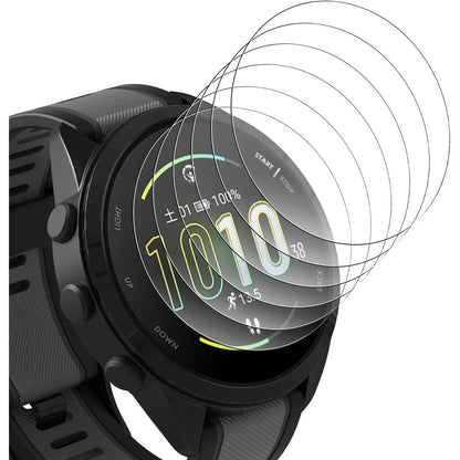 310578 - BIGQIN Mbrojtës ekrani me 6 copë për Garmin Forerunner 165/165 Music, HD, film qelqi transparent i temperuar, fortësi 9H, mbulim i plotë, pa flluska, rezistent ndaj gërvishtjeve