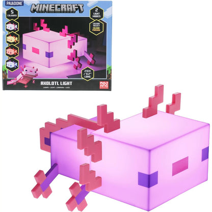 214726 - Llambë Minecraft Axolotl, pesë mënyra ngjyrash