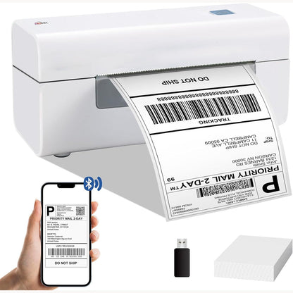 273083 - RGiNK Printer Etiketash Termik 4x6 me Bluetooth, Postë, Transportim, Termik për Biznese të Vogla, Makinë Adresash për Paketa, i pajtueshëm me Etsy, Amazon, eBay, UPS
