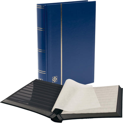 276461 - LEUCHTTURM 327853 ALBUMI I KOLEKSIONISTIT TË PULLAVE - LIBËR BAZË ME SHTOJCA - 64 FAQE TË ZEZA DIN A4 - PA MBUSHJE, BLU