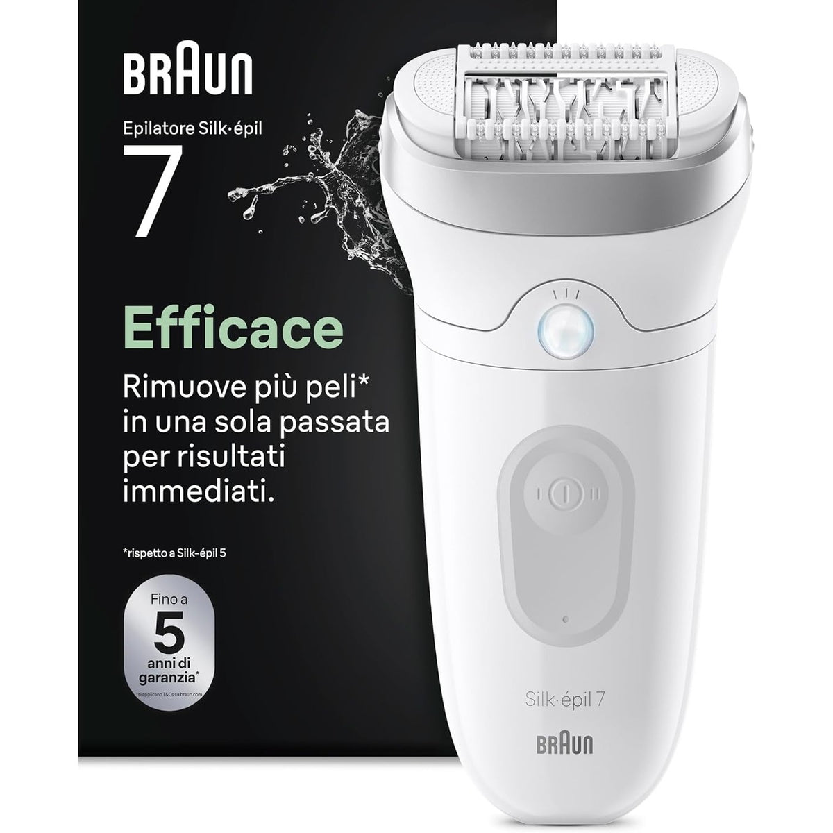 302739 - BRAUN Depilator elektrik Silk Epil 7 7-011 për femra, argjend