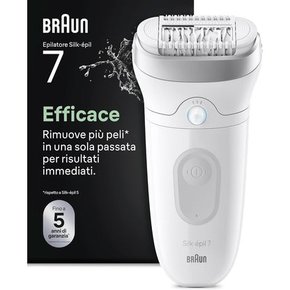 302739 - BRAUN Depilator elektrik Silk Epil 7 7-011 për femra, argjend