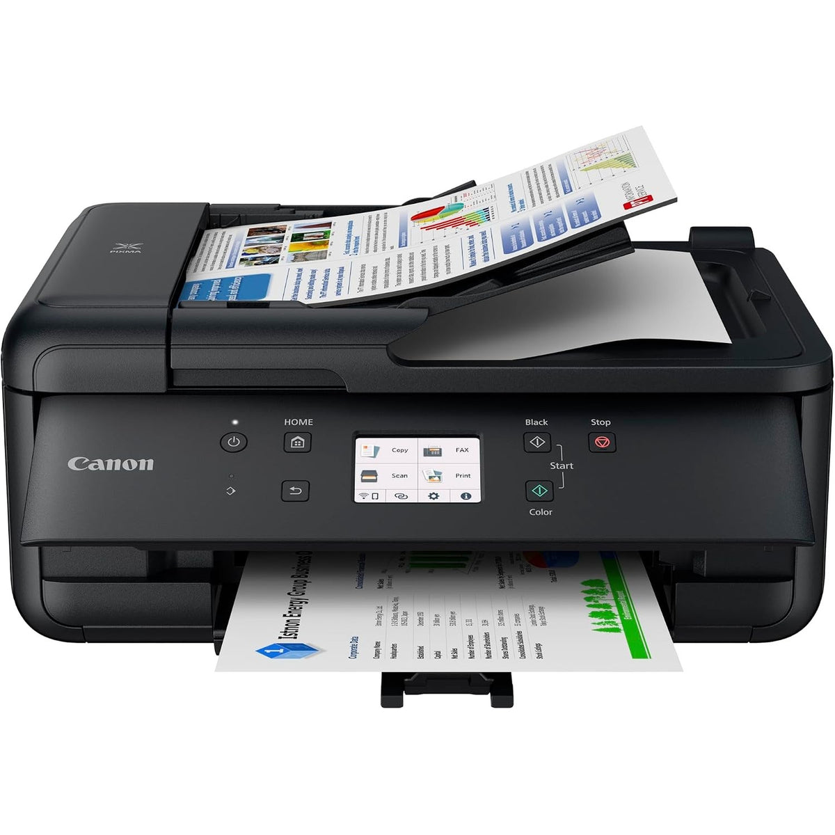 305022 - CANON Printer Shumëfunksional PIXMA TR7650 DIN A4, Ngjyra Inkjet, 4 në 1 (Skaner, Fotokopjues, Printer Pa Tel, Faks), 4800 x 1200 DPI, ADF, WLAN, LCD