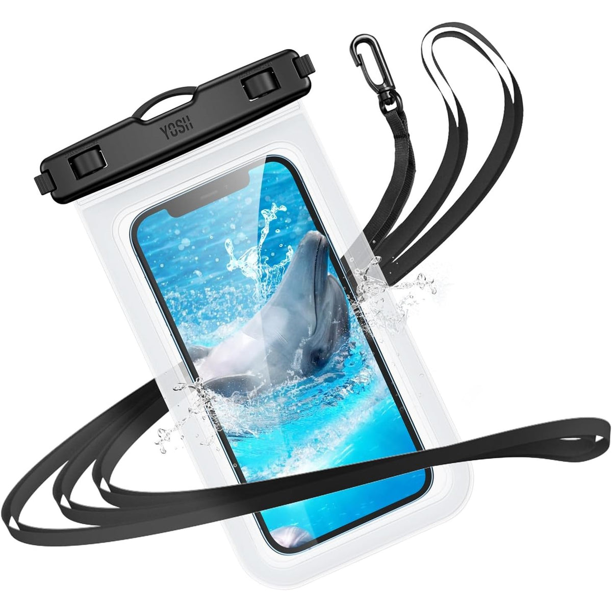 300199 - YOSH Çantë Telefoni e papërshkueshme nga uji, Çantë Telefoni IPX8 7.0 inç e papërshkueshme nga uji [1 Pako], Mbrojtje nga uji për iPhone 17 16 15 14 13 Pro Plus XS X Samsung S25 S24 S23 Ultra A23 A33 Xiaomi
