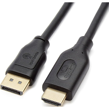 296235 - AmazonBasics - Kabllo DisplayPort (Burim) në HDMI (Ekran), Unidirekcionale, 0.9 m, e zezë