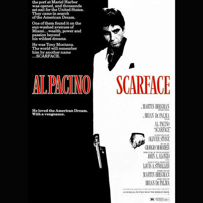 185870 - POSTER FILMI SCARFACE, Stil Vintage i viteve 1980, Madhësi A3 297 × 420 mm