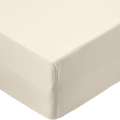 253595 - AMAZON BASICS Çarçaf i montuar me mikrofibër, ngjyrë bezhë, 90 x 190 x 30 cm
