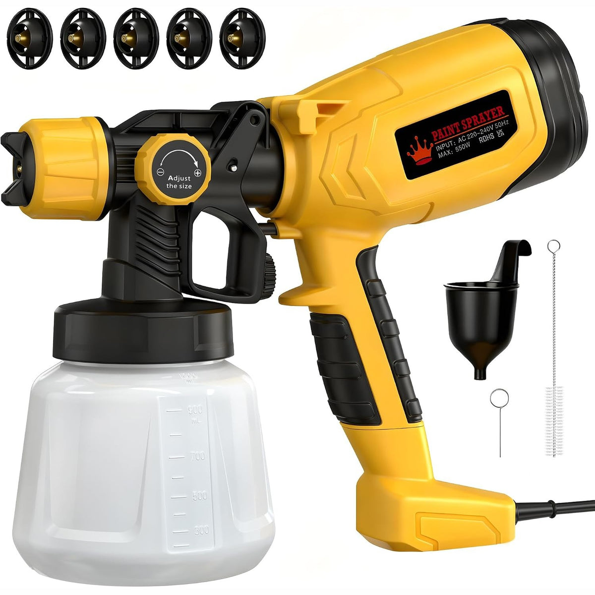 313127 - ROTTOGOON Sistem spërkatjeje boje për bojë muri, 550W, 32000 RPM, enë 1400ML