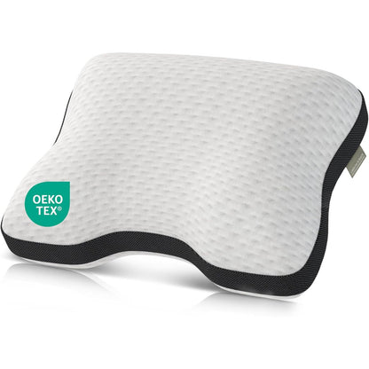 175055 - LIEBSCHER & BRACHT - Jastëk Ortopedik Mbështetës për Qafën 40x55cm, Ergonomik dhe Rregullueshëm në Lartësi, Mesatar i Fortë dhe i Frymëmarrshëm, I Larëshëm