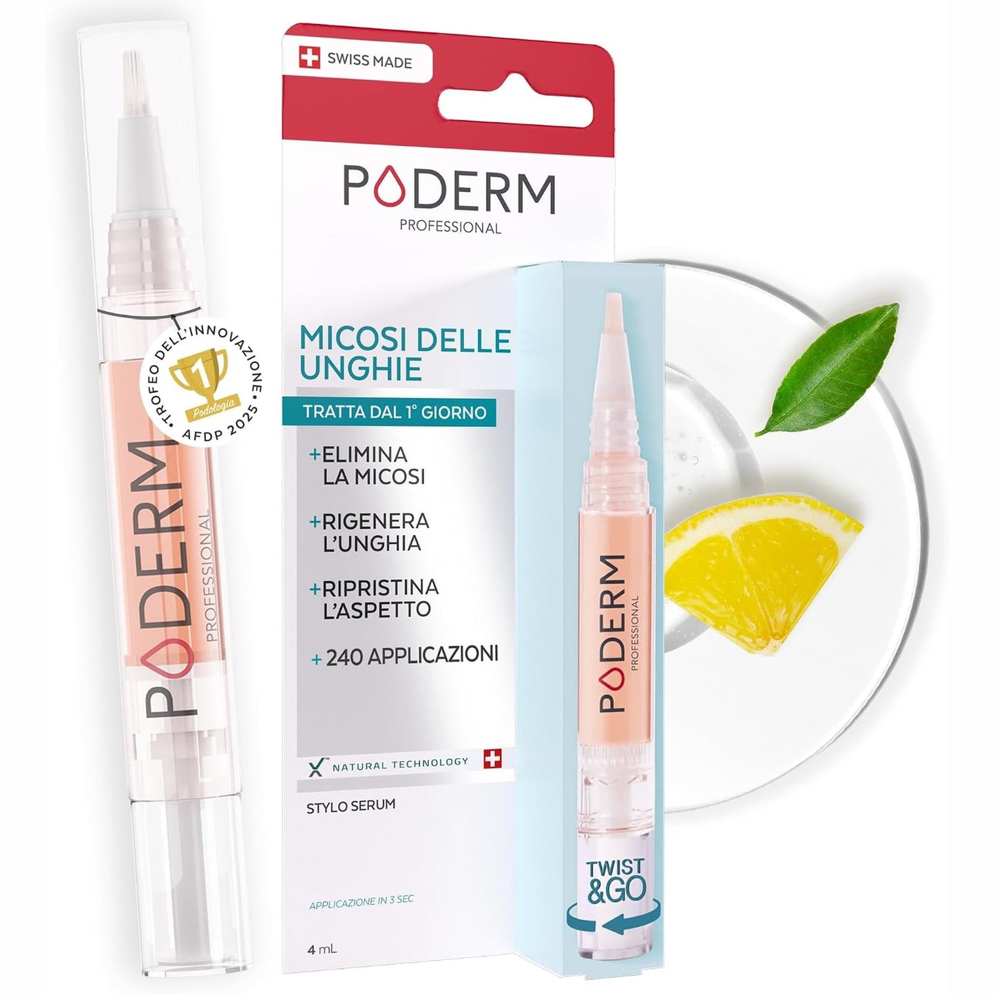316986 - PODERM Stilolaps serumi për kërpudhat e thonjve, prodhuar në Zvicër