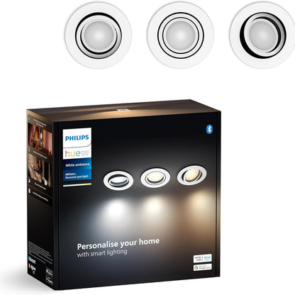 183048 - PHILIPS Dritë e Fokusuar e Fshehur Smart Milliskin Hue, Prej Alumini, Formë Rrumbullakët, 1x5W