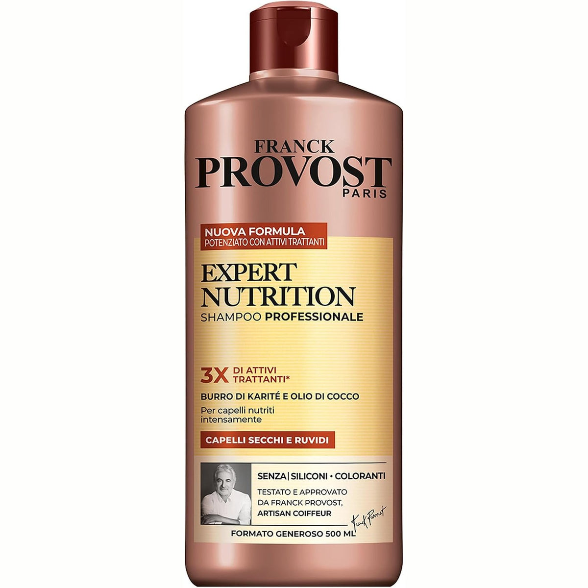 303970 - FRANCK PROVOST SHAMPOO PROFESIONALE PËR FLOKË TË THATË, 500 ml, EFIKASITET USHQYES