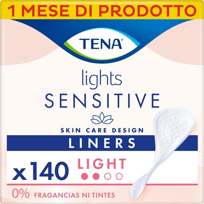 317367 - TENA Lights Sensitive Discreet, pako mujore, 5 pako me nga 28 peceta secila, 140 peceta