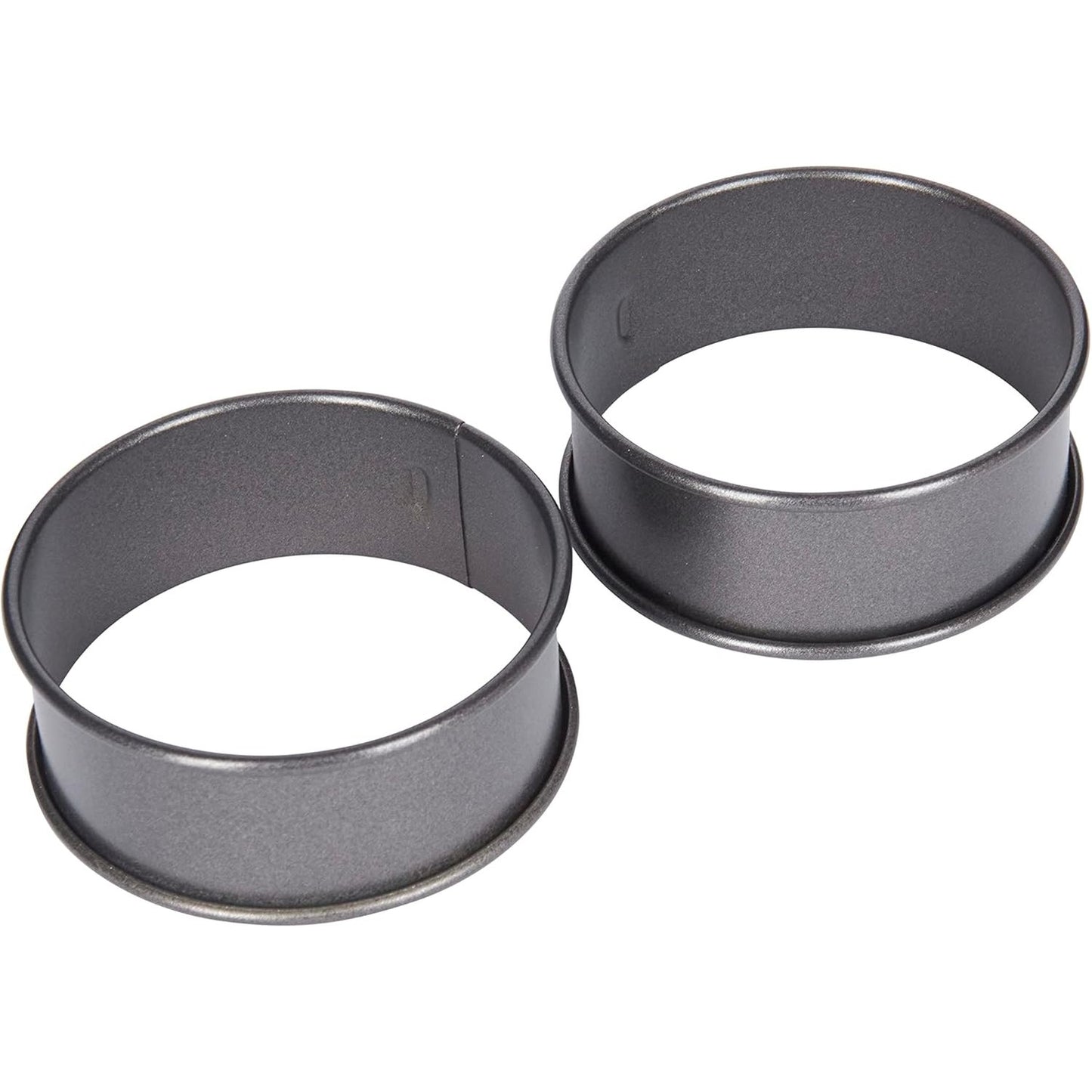 253846 - KITCHENCRAFT Set me 2 pjesë - Unaza gatimi jo-ngjitëse - Diametër 9 cm x Thellësi 3.5 cm - Përshtatshme për lavastovilje