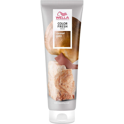 275772 - WELLA PROFESSIONALS Color Fresh Mask Karamel Glaze, 150 ml, Trajtim për flokët me vaj avokadoje, për flokë të verdhë deri në kafe të mesme
