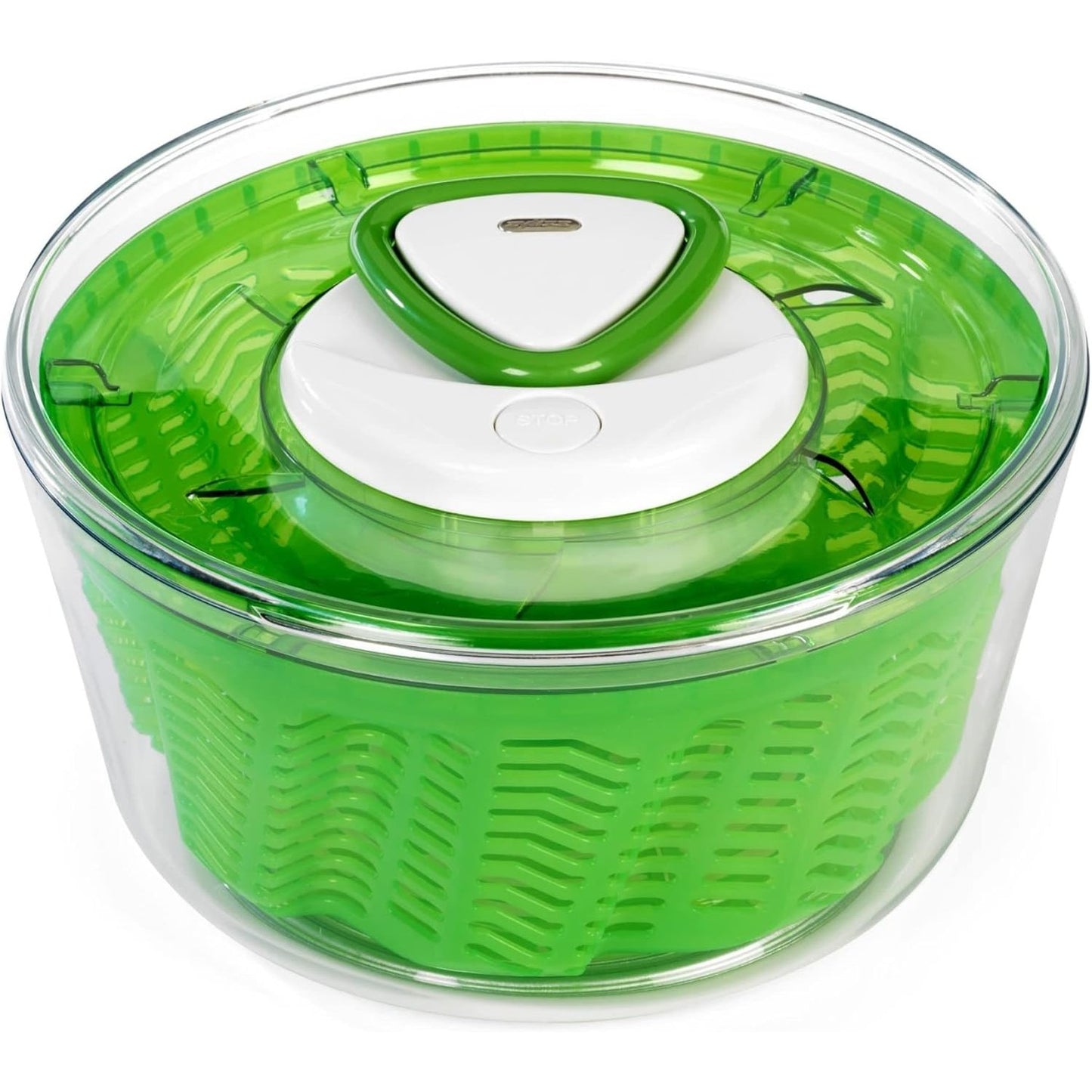 231354 - ZYLISS Tharëse sallatash Easy Spin 2, Kapacitet 6L, plastike, jeshile, përfshin tasin e sallatës, Teknologjia Aquavent
