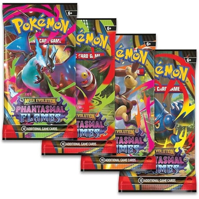 141552 - Pokémon TCG: Mega Evolucion – paketë përforcuese “Llamas Fantasmales” (10 letra).