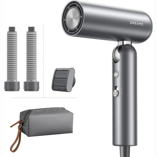 302716 - DREAME Tharëse flokësh me shpejtësi të lartë Pocket Neo, 300 g, motor 110,000 rpm, 300 milionë jone negative/cm³, konstante 57 °C, tharje NTC 40s, 2026 e re