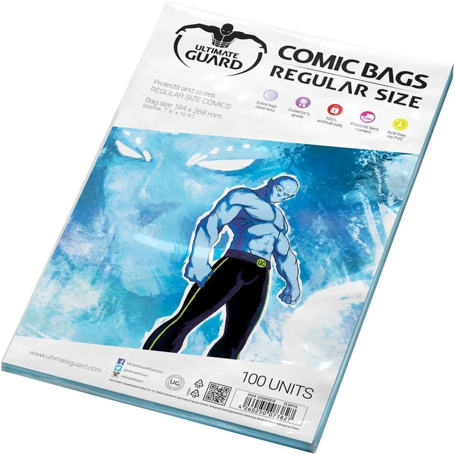 293989 - ULTIMATE GUARD UGD020018 - Mbështjellëse për Libra Komikë (Madhësi e Rregullt, 100 Njësi)