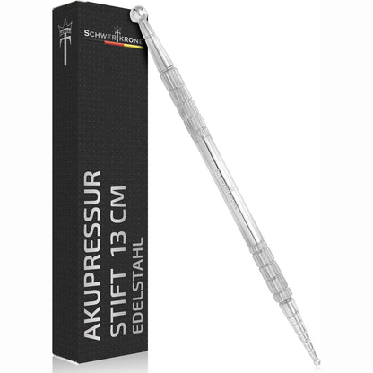 290429 - SCHWERTKRONE® Stilolaps Akupresure Çelik Inoks 13 cm Top 2.5/6 mm