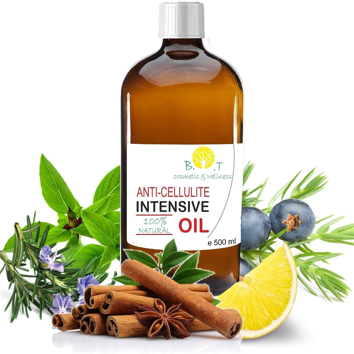 302125 - Vaj Masazhi Ultra-Intensiv për Dobësim dhe Anti-Celulit, 500 ml, formulë 100% natyrale, depërtuese e thellë