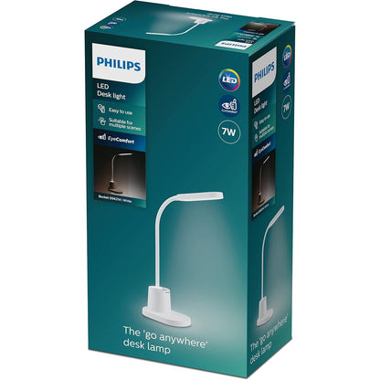 213616 - PHILIPS Llambë tavoline portative LED me funksionim me bateri, e bardhë