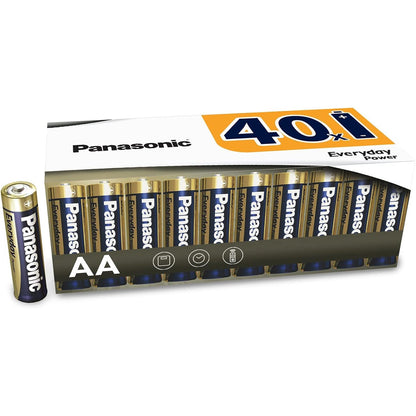 273791 - PANASONIC - Bateri alkaline AA Everyday Power, pako me 40 bateri, Mignon/LR6, paketim pa plastikë