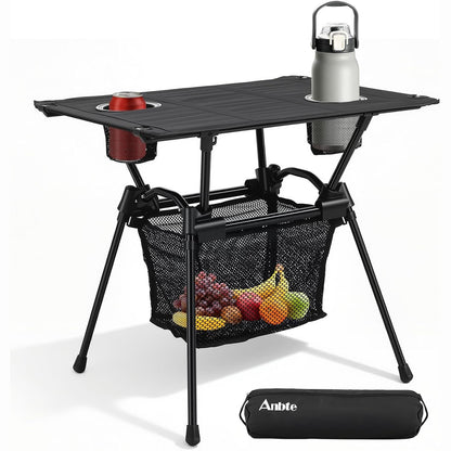 288694 - ANBTE Tavolinë Kampingu 59x43x51cm Ultra e Palosshme 1.45kg, Kapacitet Ngarkese deri në 15kg