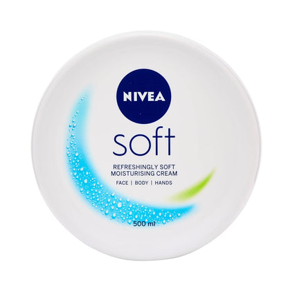 275893 - NIVEA Krem hidratues Soft, 500 ml, krem trupi me vaj jojoba dhe vitaminë E
