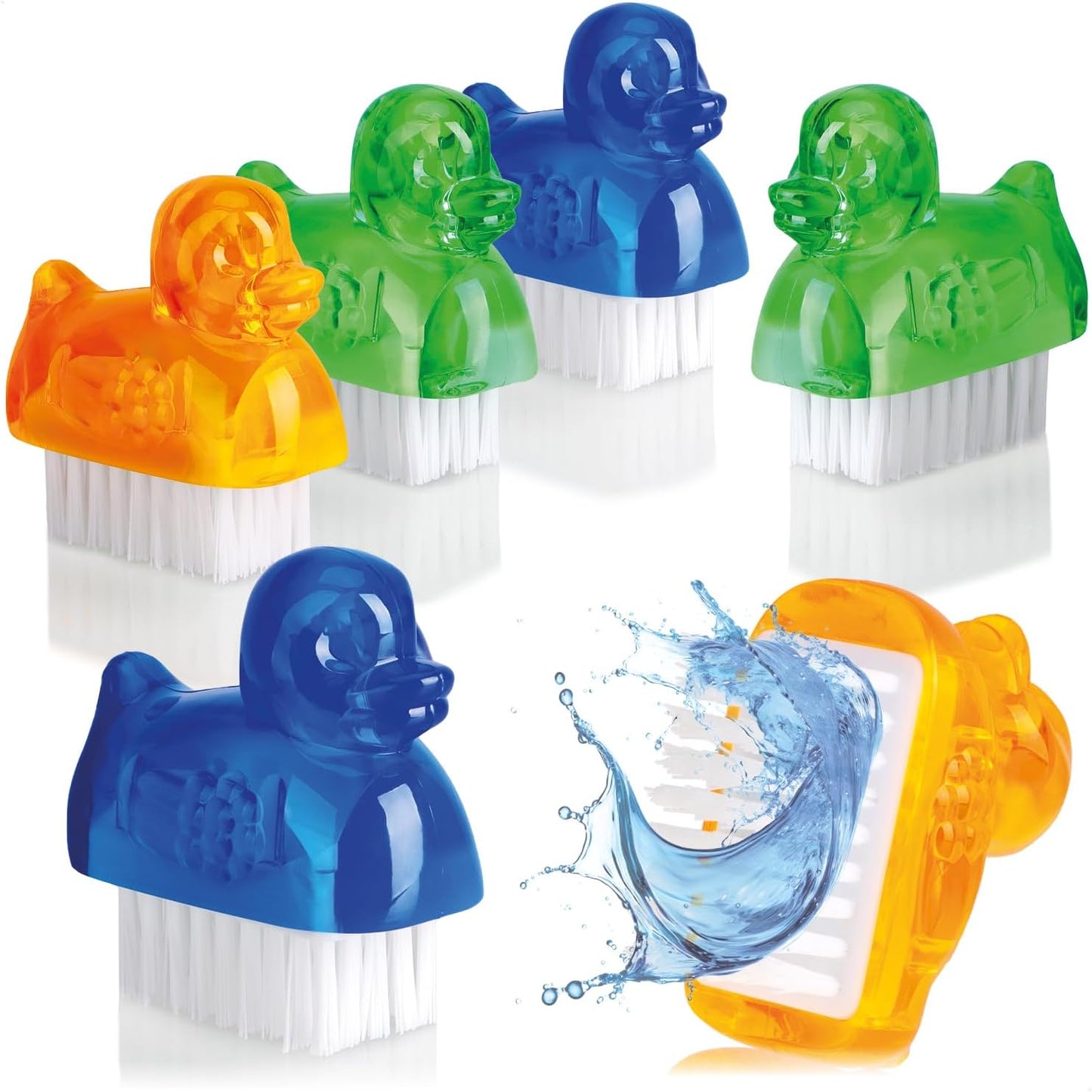 263908 - com-four® Furça për Larjen e Duarve 6X Mini në Dizajn Duck, për Pastrimin e Duarve dhe Thonjve