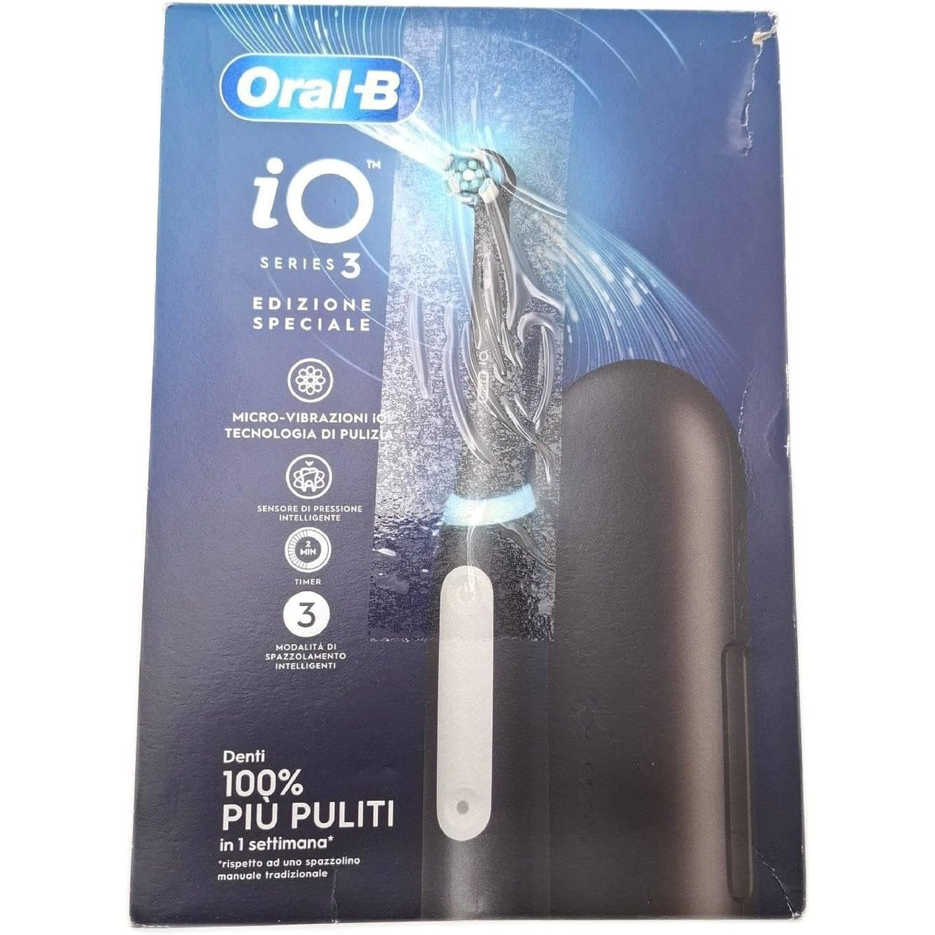 271039 - ORAL-B Furçë dhëmbësh elektrike iO 3, e zezë, 1 kokë zëvendësuese, e rikarikueshme, kuti udhëtimi + pastë dhëmbësh Oral-B Pro-Expert Sensitivity