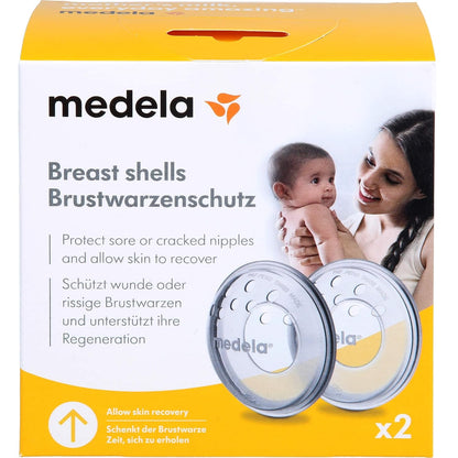 307696 - MEDELA Mbrojtëse thithkash – Pa BPA, silikoni i butë – Me hapje ventilimi – pako me 2 copë