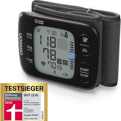 296598 - OMRON Monitor dixhital i tensionit të gjakut RS7 Intelli IT, në kyçin e dorës, i pajtueshëm me Bluetooth, i validuar klinikisht