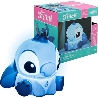 184121 - PALADONE Llambë Stitch Squishy - Llambë e Tavolinës me Licencë Zyrtare të Disney, Për Dhomën e Lojërqsh dhe Dekorim, Dritë Natë për Dhomën e Gjumit, Aksesor Dhuratë për Djem dhe Vajza