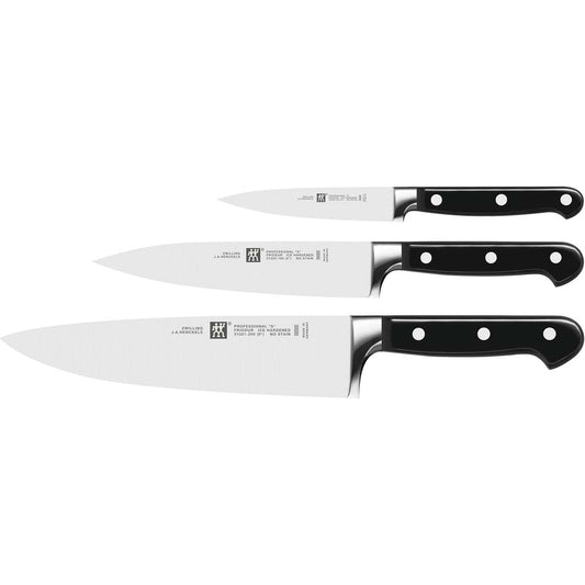 183078 - ZWILLING Set Thikash Profesional të S-së, 3 Pjesë, Çelik Inox Special, Ngjyrë e Zëzë