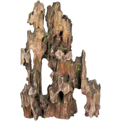 240405 - NOBBY ORNAMENTET AQUA HOLZ, BRAUN, 17.5 X 7.5 X 24.5 CM