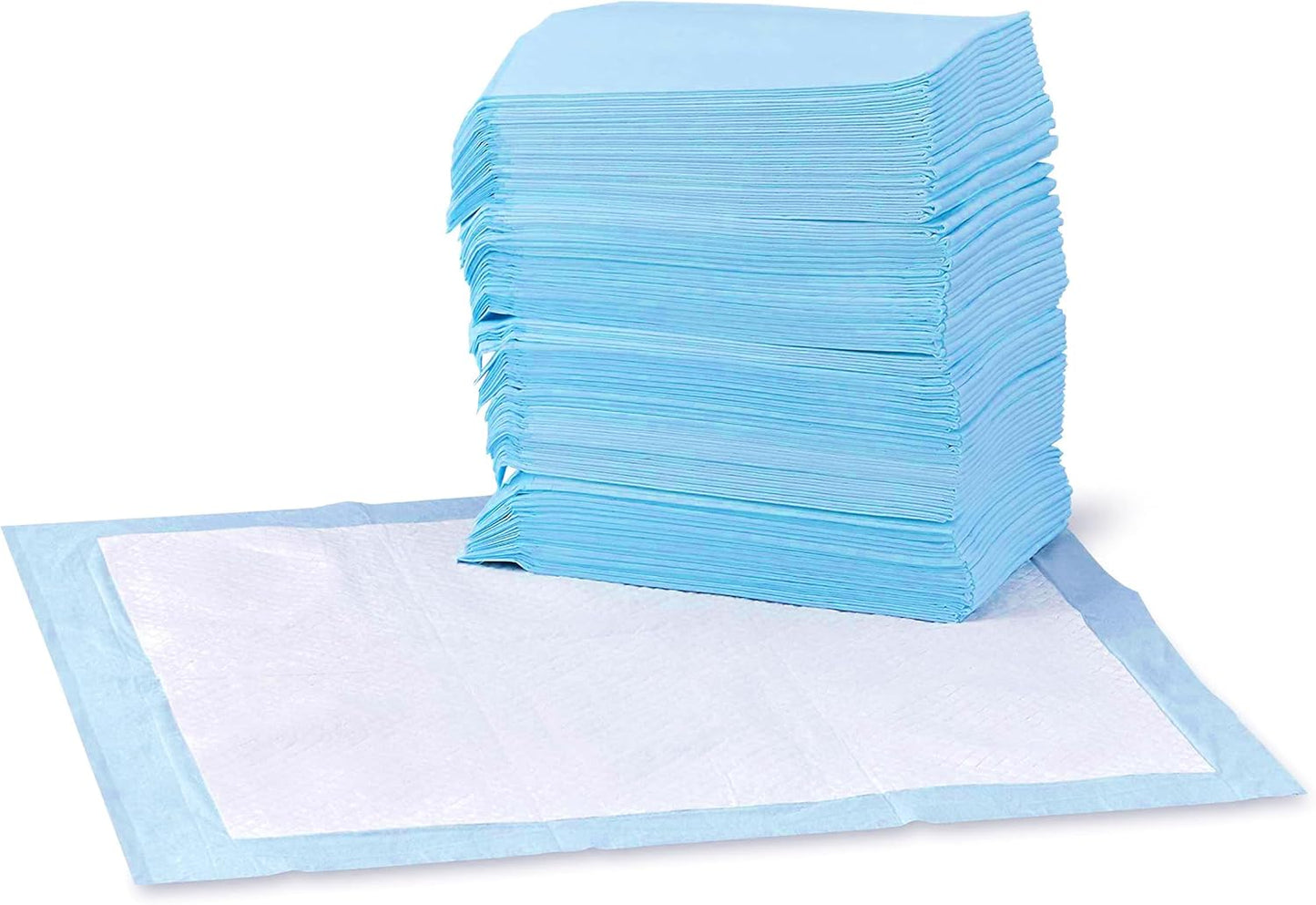 261718 - AMAZON BASICS Mbrojtëse stërvitjeje për qen dhe këlyshë, 5 shtresa, madhësi standarde, pako me 100 copë, blu/e bardhë