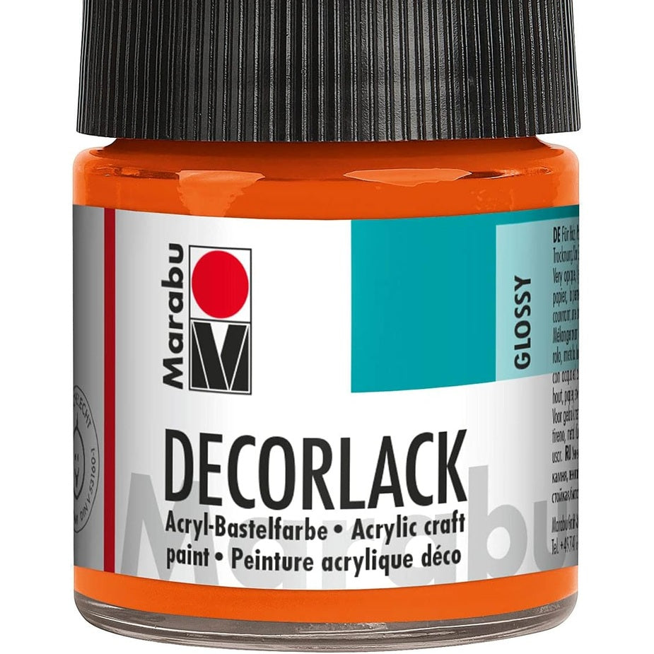 258293 - MARABU Decorlack Acrylic Yellow 019 50 ml Llak Akrilik me Bazë Uji