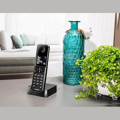 42754 - PHILIPS Telefoni i Shtëpisë D4701B DECT, Ngjyra e Zezë