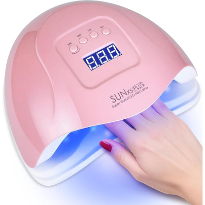 271794 - LLAMBË THONJSH UV LED 80W, me sensor infra të kuqe, ekran dixhital, 36 rruaza, 4 kohëmatës, portative