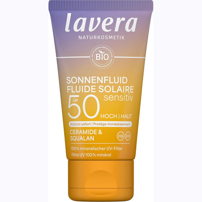 317875 - LAVERA - Krem dielli Sensitive SPF 50 - 40 ml - Pa filtra kimikë UV - Vegan