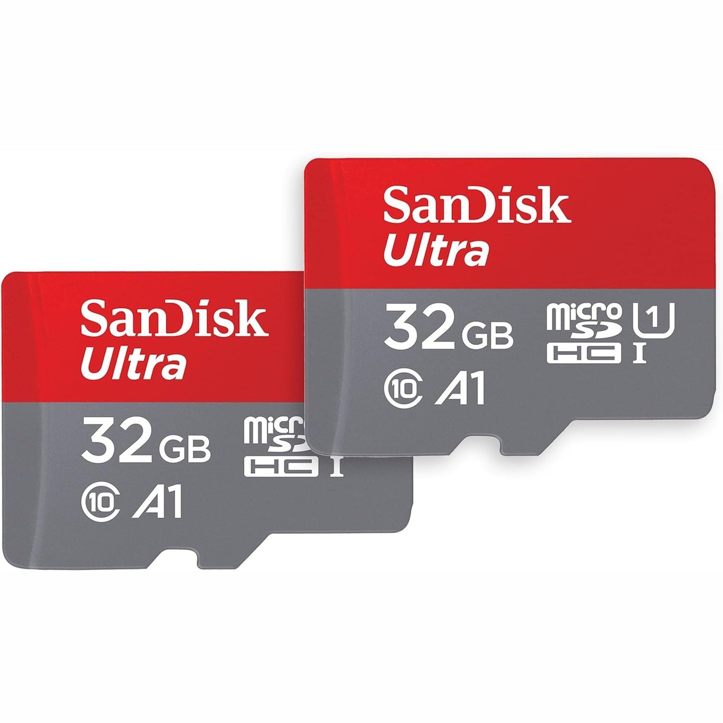 268335 - SANDISK Ultra microSDHC 32 GB + adaptor SD, performancë A1 deri në 120 MB/s, Klasa 10, U1 (Paketë dyshe)