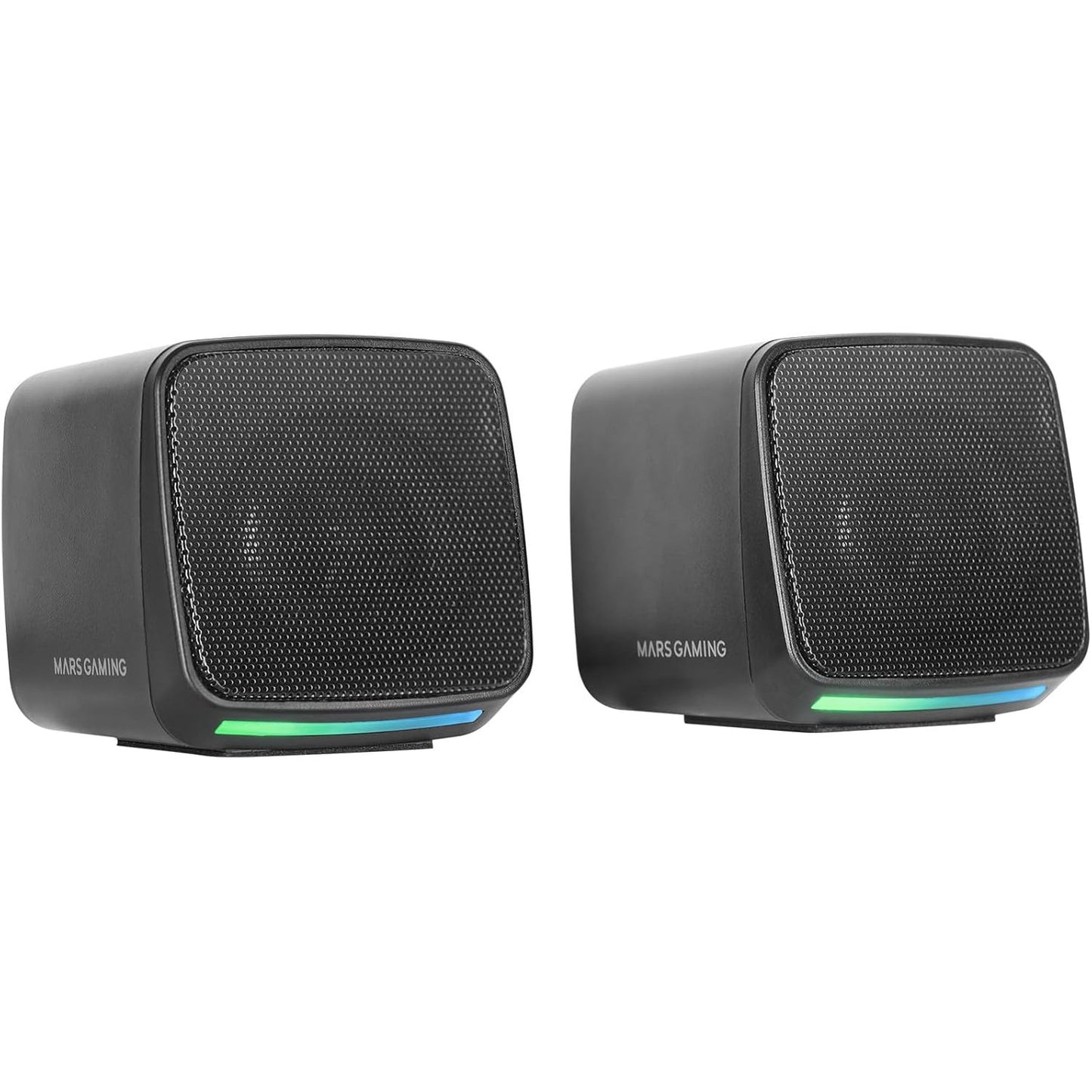 277144 - MARS GAMING MS-PRO, Altoparlantë Kompaktë 10W, Ndriçim Dinamik RGB Flow, Altoparlant PC me Kuti Kontrolli dhe Hyrje Jack 3.5 mm, i Zi