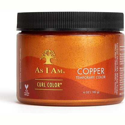 290138 - AS I AM CURL COLOR COPPER - XHEL PËR NGJYROSJE DHE KAÇURRELA TË PËRKOHSHME 6OZ