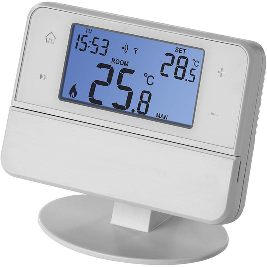 221178 - EMOS Termostat Dhome Pa Tel me Mbështetje OpenTherm, i Programueshëm, për Sisteme Ngrohjeje - Transmetues+Marrës - Rregullator i Temperaturës së Dhomës - Montim Sipërfaqësor